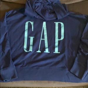 Gap Cropped Hoodie Navy L